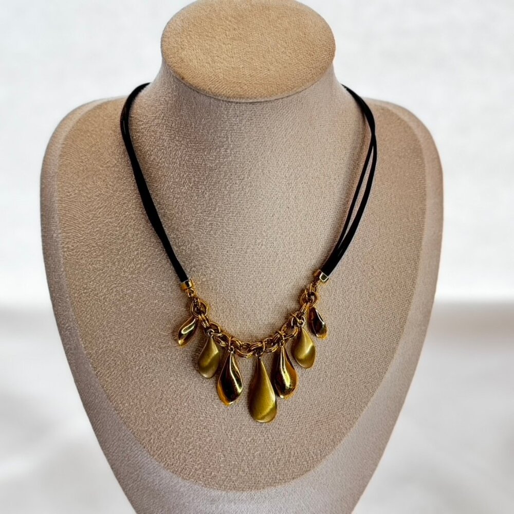 Lia Sophia "Jamboree" leather necklace